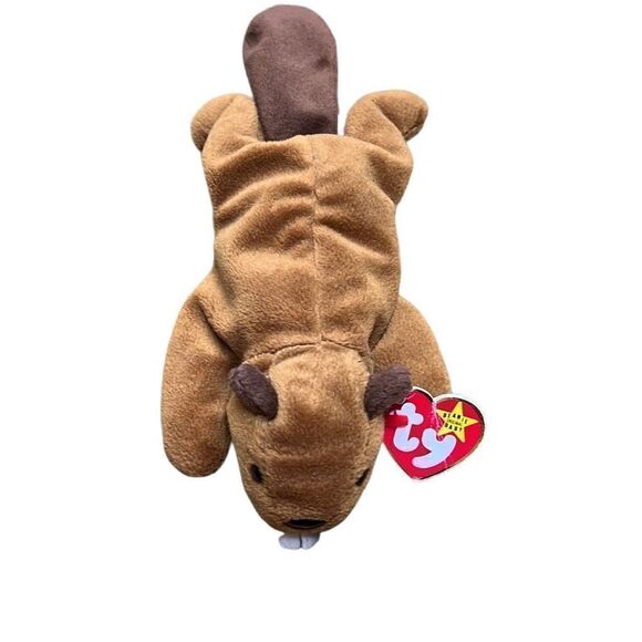 TY Beanie Babies Collection Kids Bucky The Beaver Style 4016 1995 - Picture 1 of 7